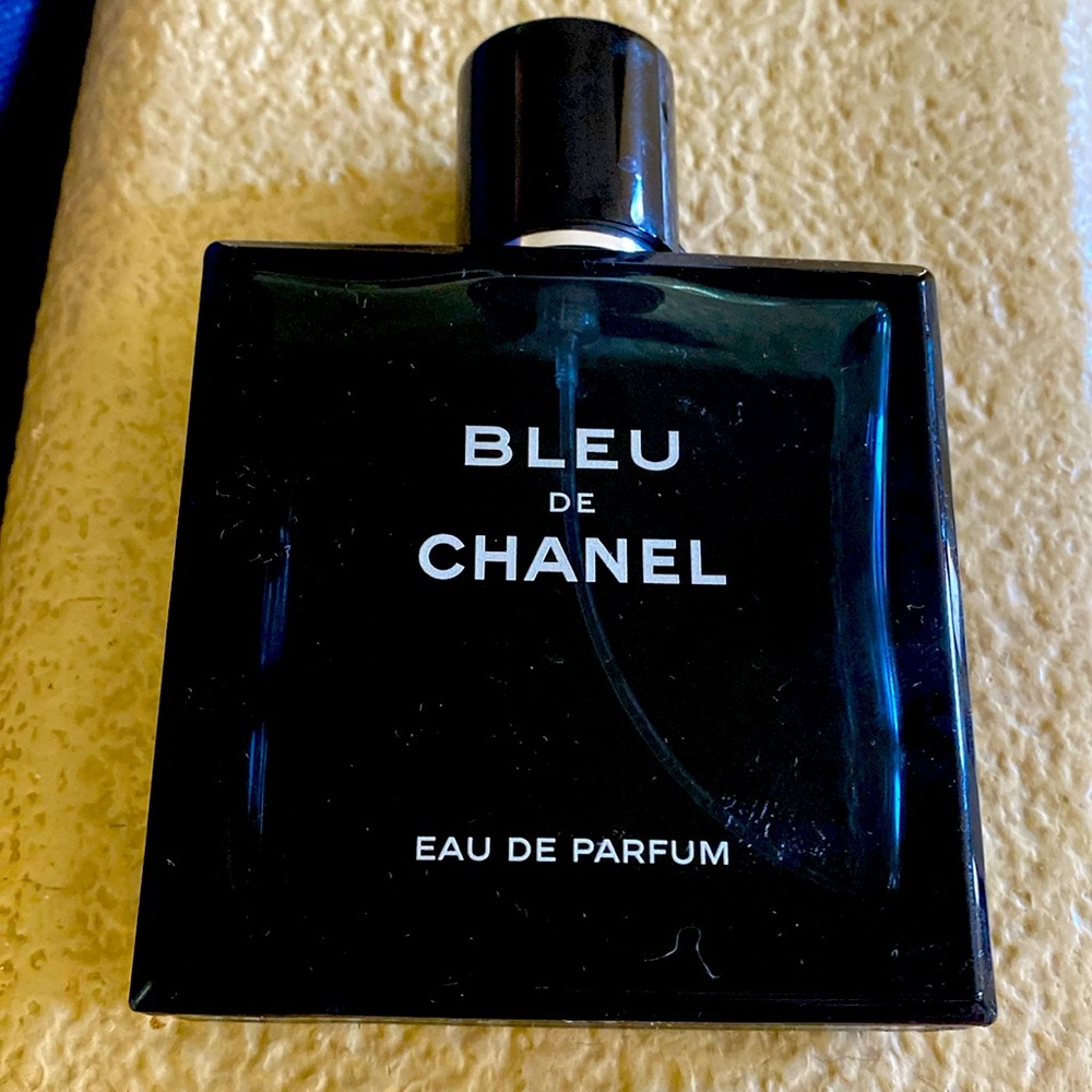 Bleu de Chanel rau de parfum pour homme empty bottle and box